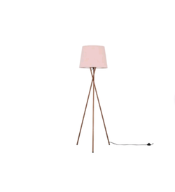 blush pink tripod floor lamp